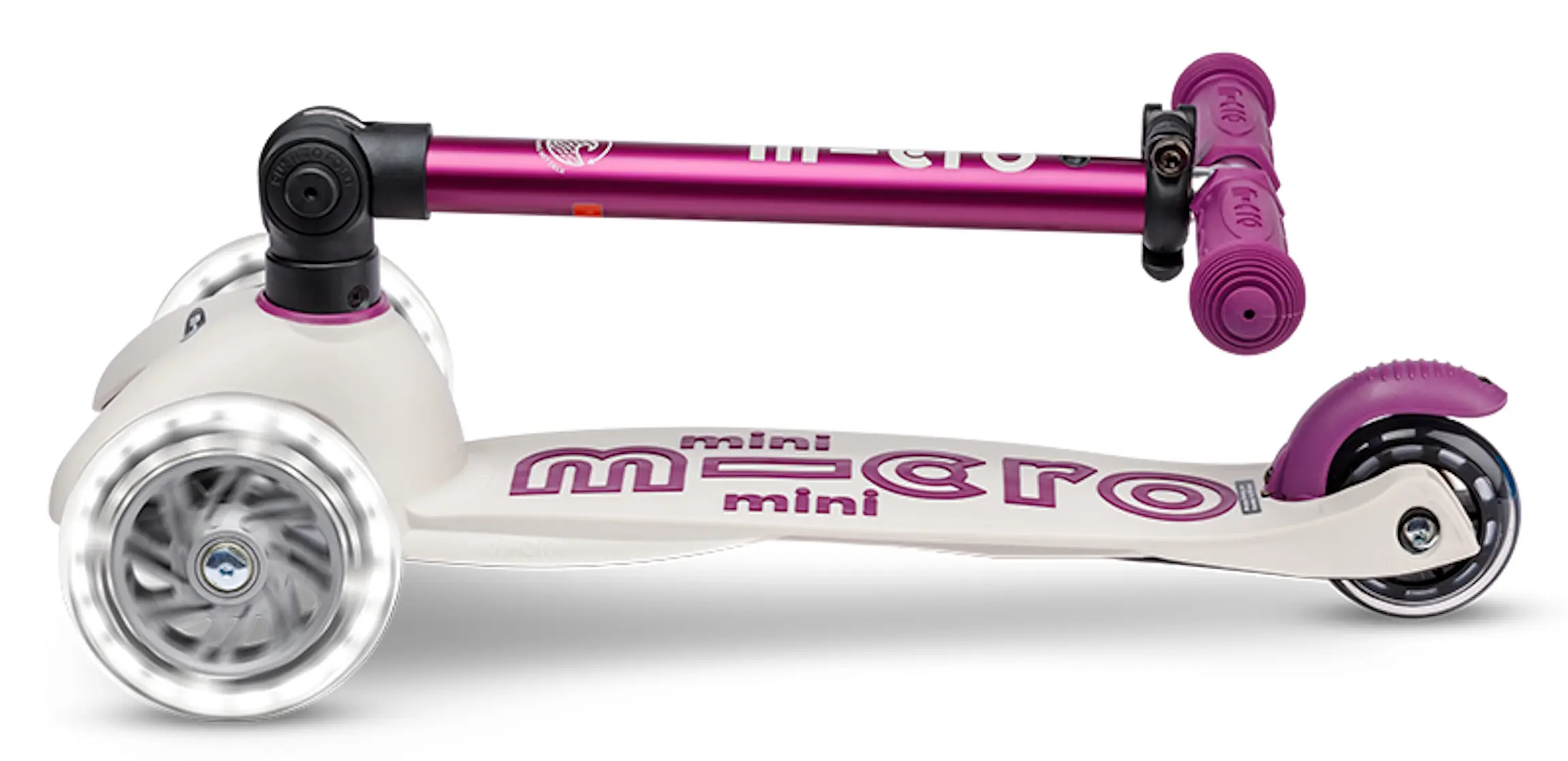 Trotineta Micro Mini Deluxe Foldable Eco LED (Tulip Purple) - 6