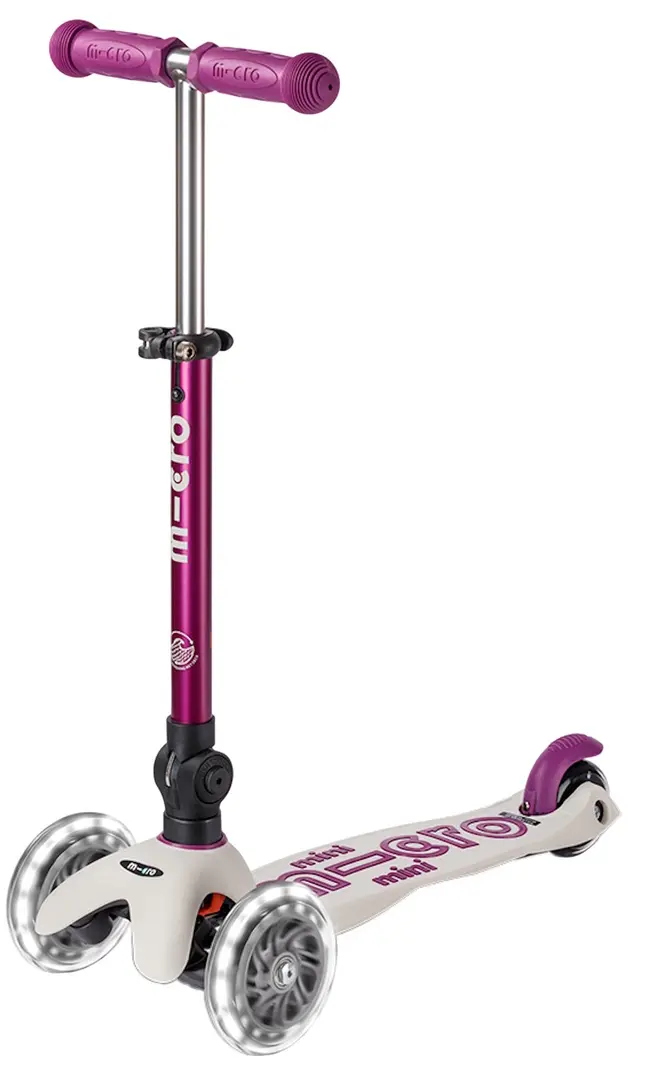 Trotineta Micro Mini Deluxe Foldable Eco LED (Tulip Purple)