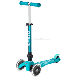 Trotineta Micro Mini Deluxe Foldable LED (Aqua)