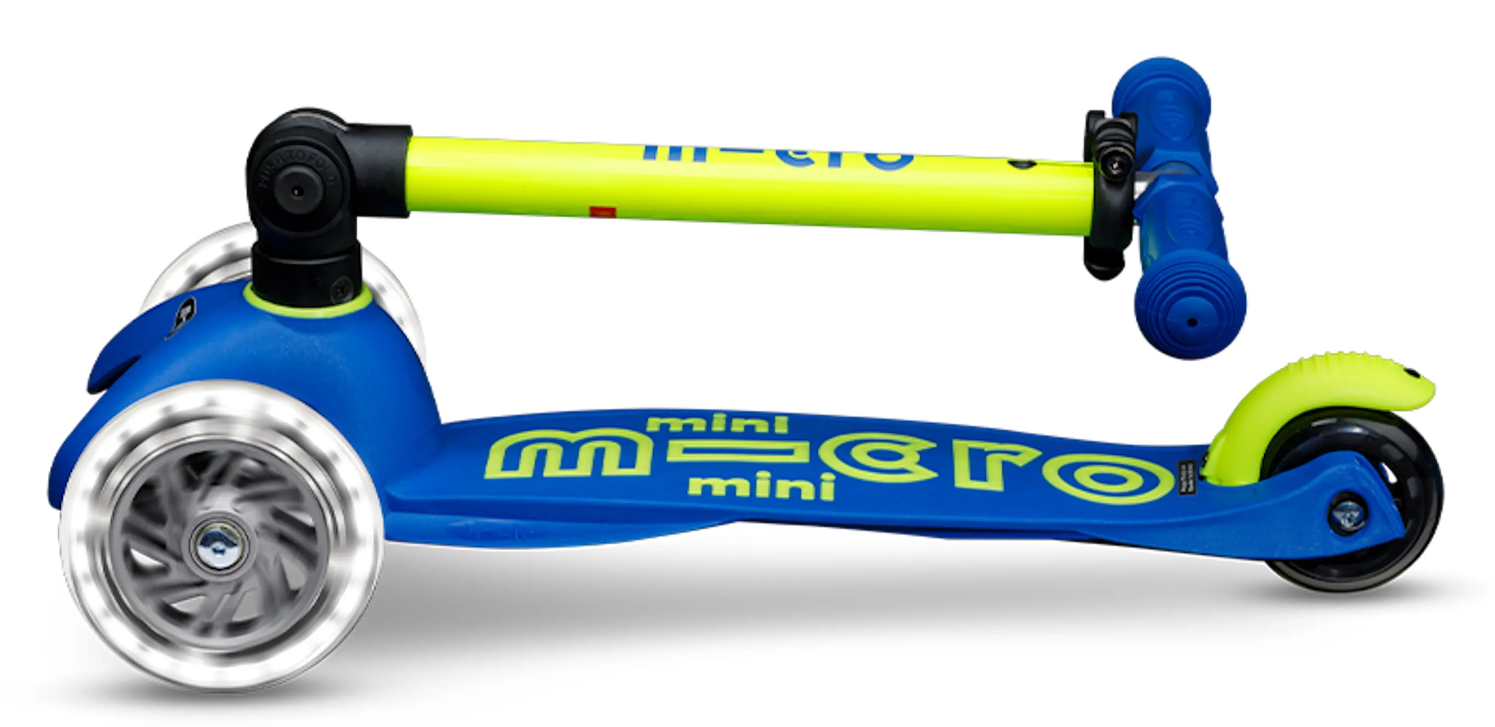 Trotineta Micro Mini Deluxe Foldable Neon LED (Canary Yellow) - 4
