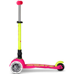 Trotineta Micro Mini Deluxe Foldable Neon LED (Flamingo Yellow) Thumb