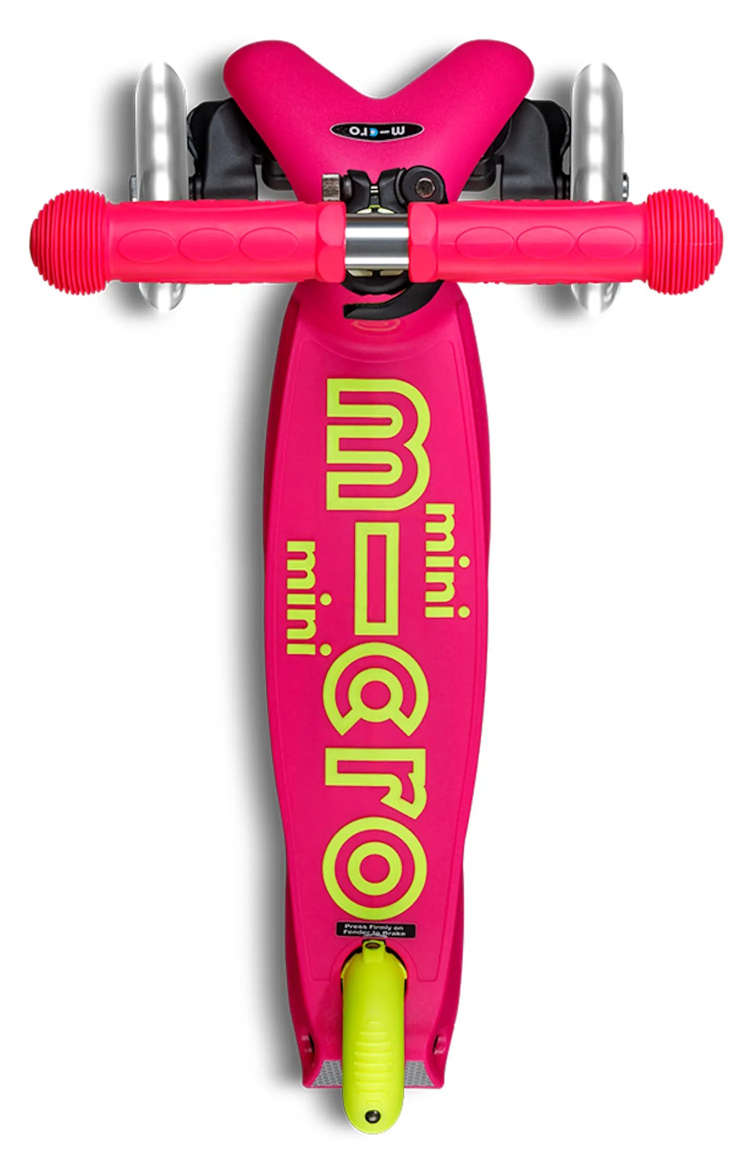 Trotineta Micro Mini Deluxe Foldable Neon LED (Flamingo Yellow) - 3