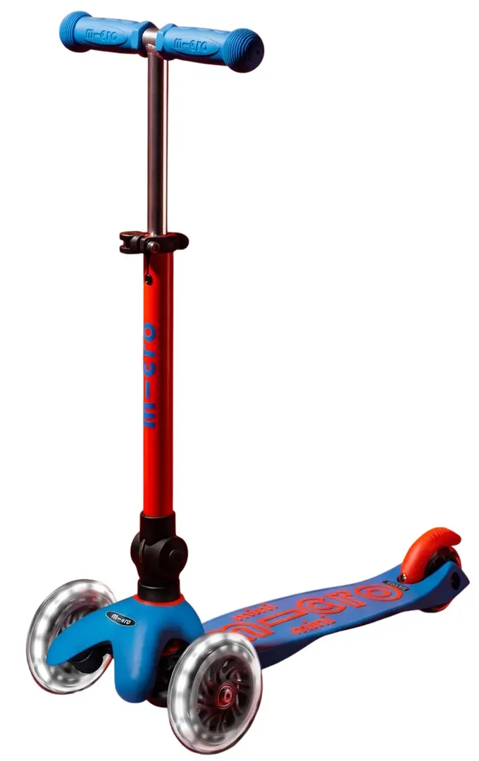 Trotineta Micro Mini Deluxe Foldable Neon LED (Flashing Red)