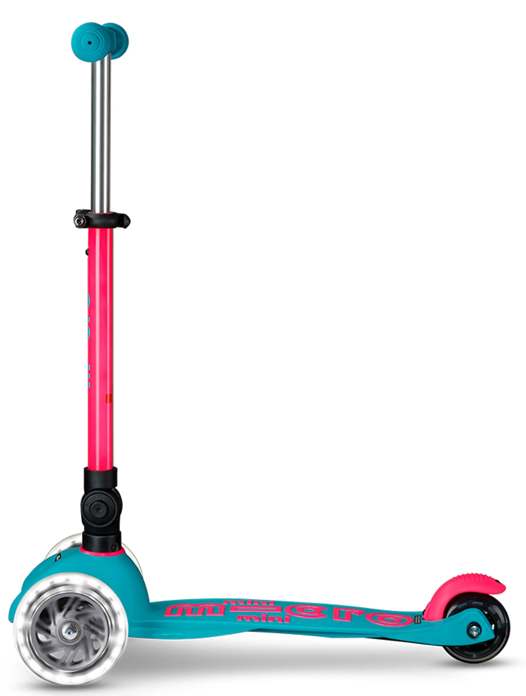 Trotineta Micro Mini Deluxe Foldable Neon LED (Marine Pink) - 2