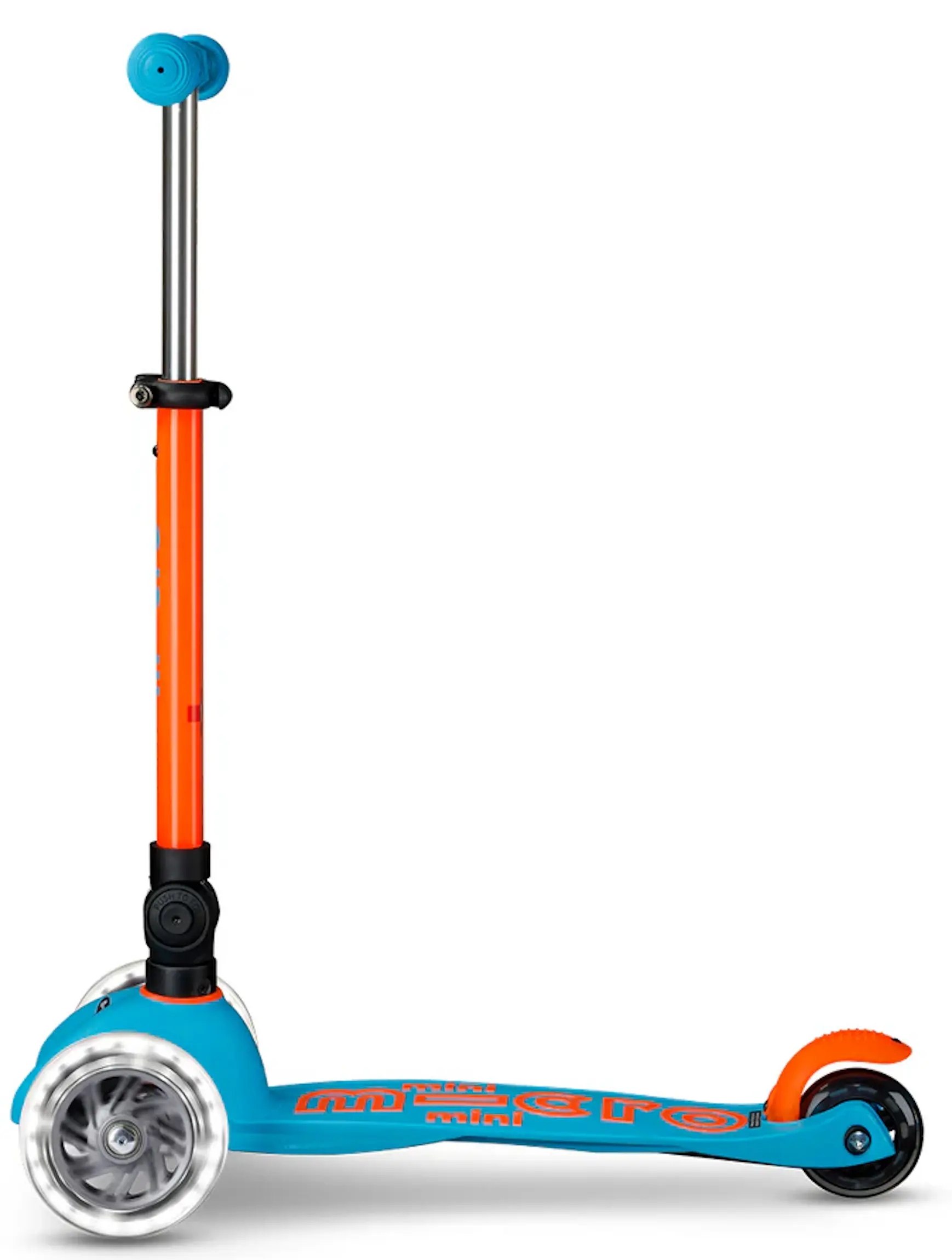 Trotineta Micro Mini Deluxe Foldable Neon LED (Sunset Orange) - 2