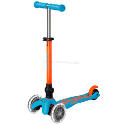 Trotineta Micro Mini Deluxe Foldable Neon LED (Sunset Orange)