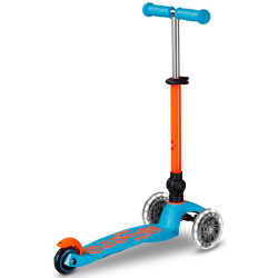 Trotineta Micro Mini Deluxe Foldable Neon LED (Sunset Orange) Thumb