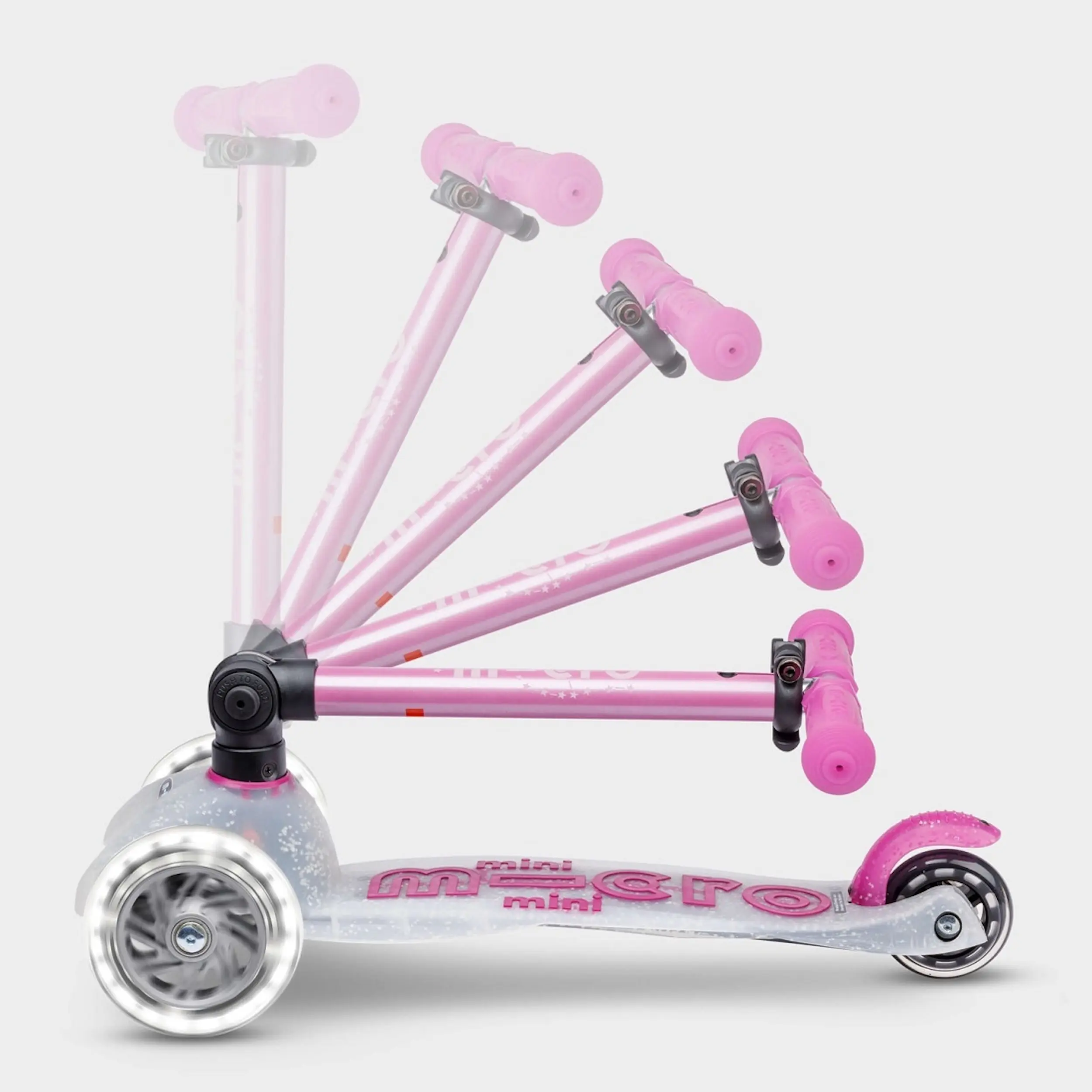 Trotineta Micro Mini Deluxe Foldable Orion LED (Pink) - 2