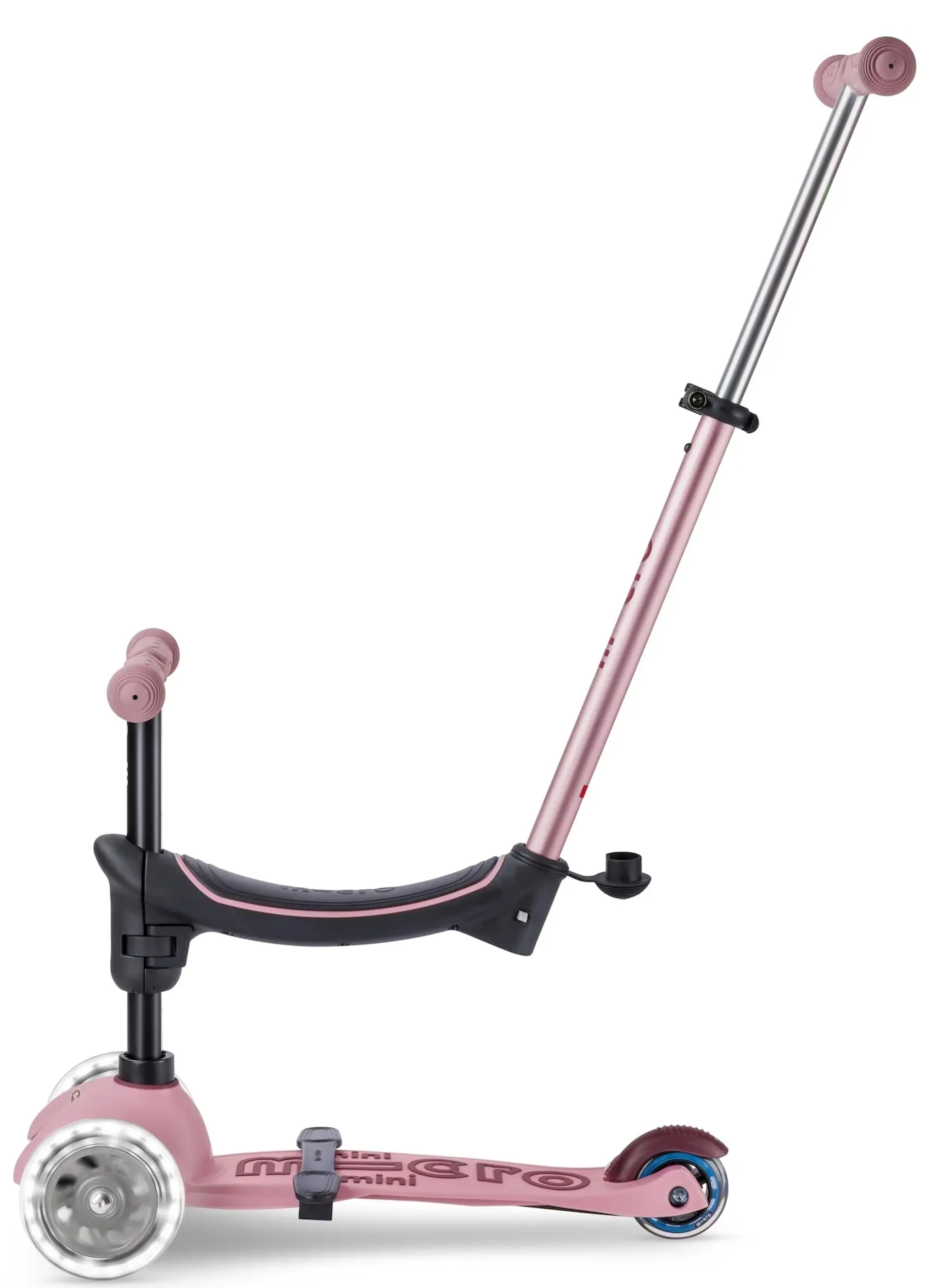 Trotineta Micro Mini2Grow Deluxe LED 2.0 (Dusty Rose) - 3