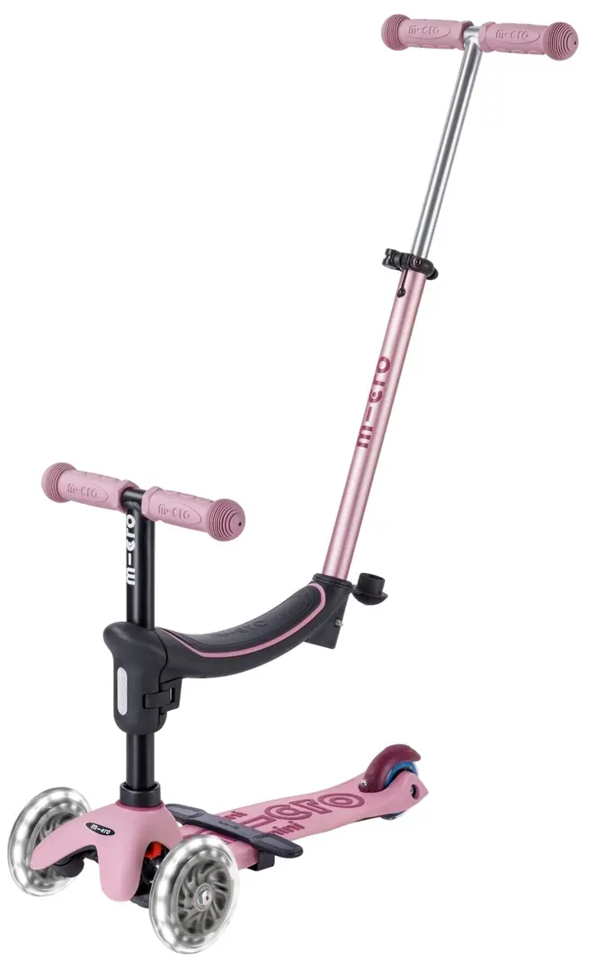 Trotineta Micro Mini2Grow Deluxe LED 2.0 (Dusty Rose)