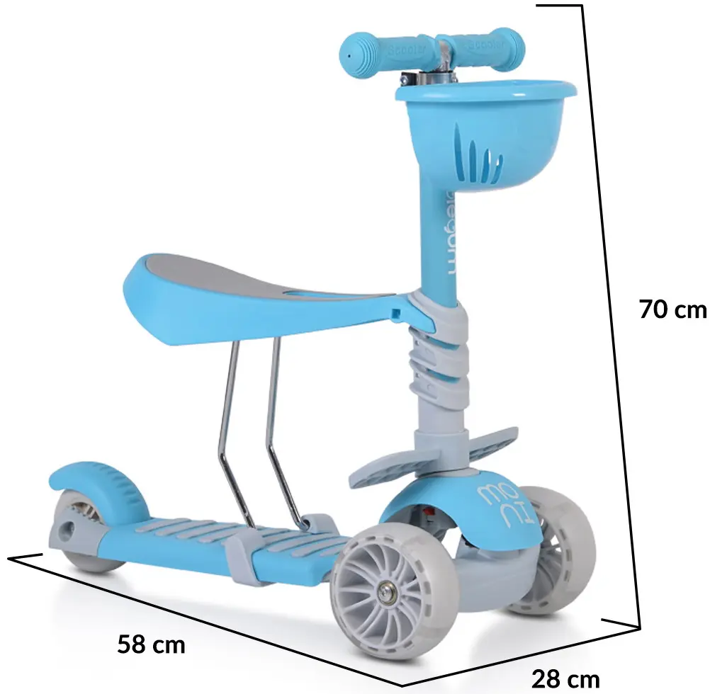 Trotineta Moni Bubblegum (Blue)