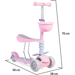 Trotineta Moni Bubblegum (Pink) Thumb
