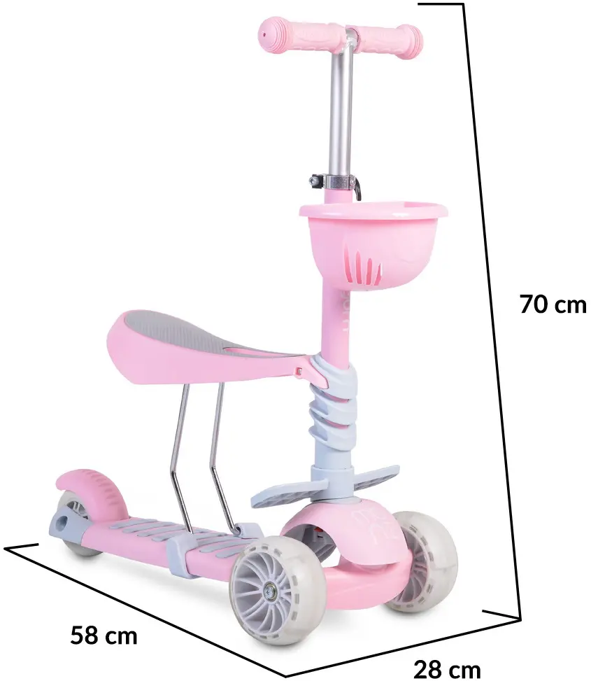 Trotineta Moni Bubblegum (Pink)