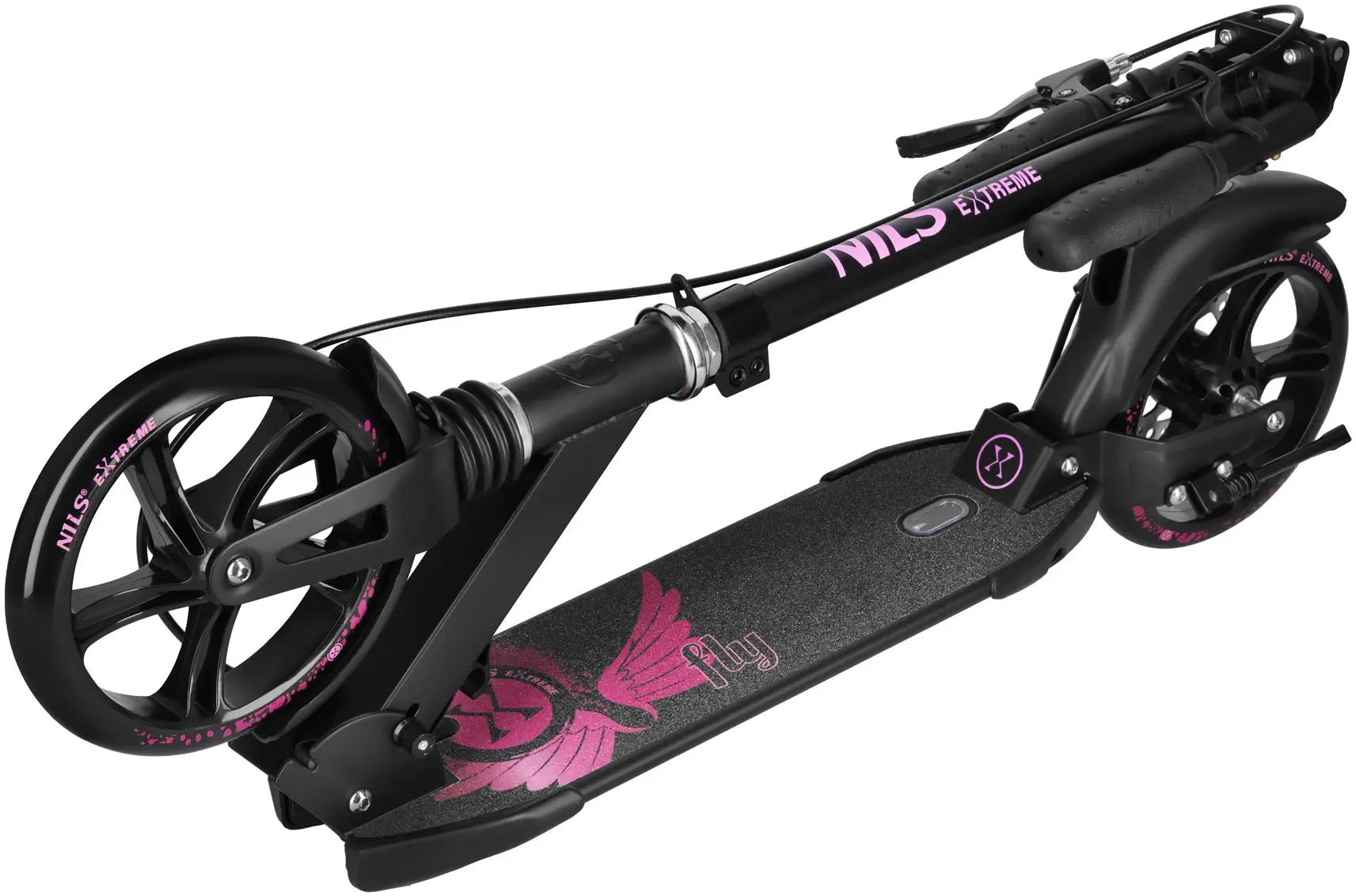 Trotineta Nils Extreme Fly HM800 (Black/Pink) - 5