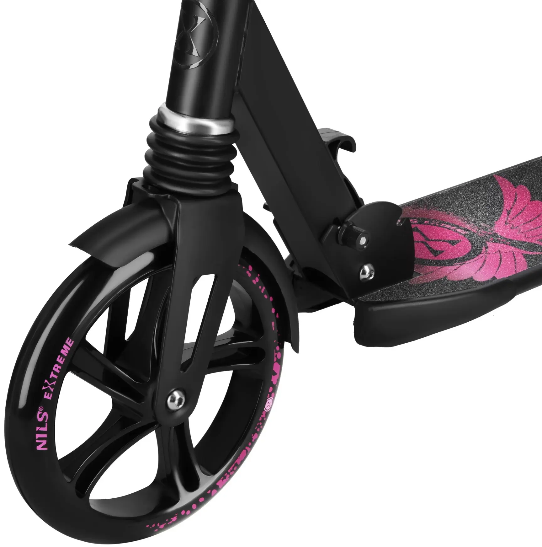 Trotineta Nils Extreme Fly HM800 (Black/Pink) - 6