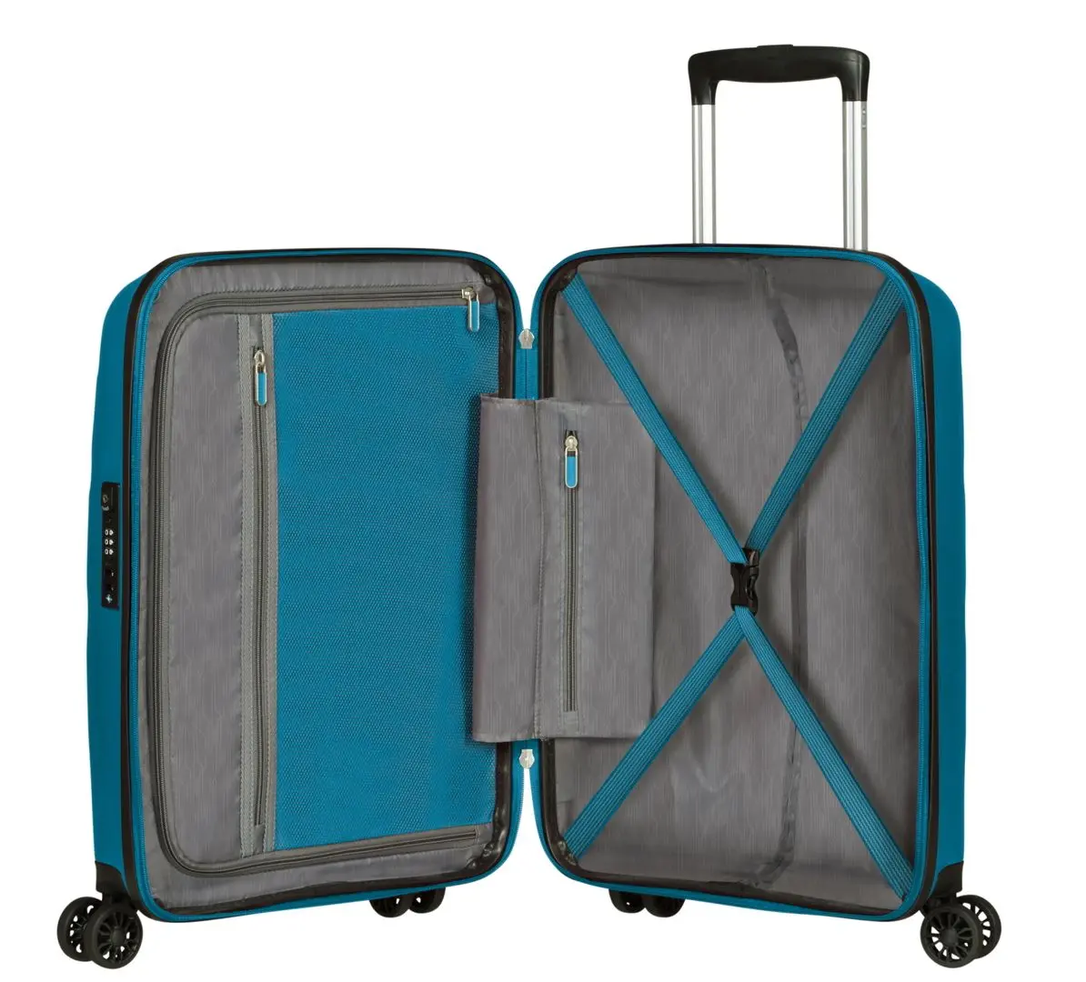 Чемодан American Tourister Bon Air DLX Spinner 55 (Seaport Blue) - 3
