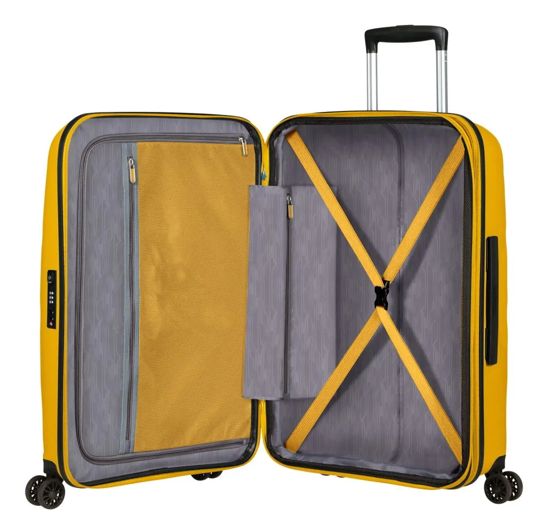 Чемодан American Tourister Bon Air DLX Spinner 66 EXP (Light Yellow) - 3