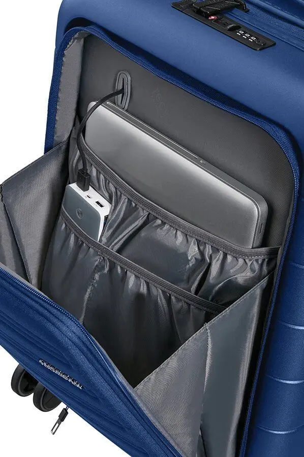 Чемодан American Tourister Novastream Spinner + Laptop Compartment 55 TSA EXP (Navy Blue) - 9