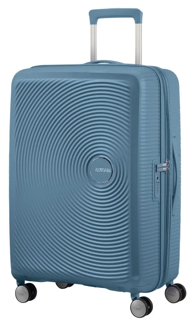 Чемодан American Tourister Soundbox Spinner 67 TSA EXP (Stone Blue)