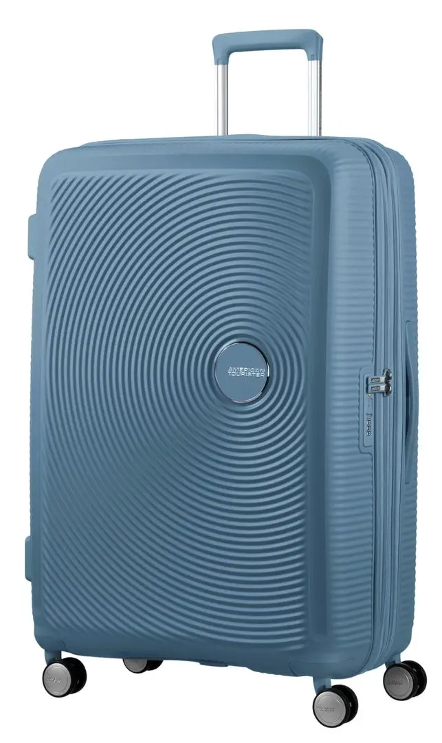 Чемодан American Tourister Soundbox Spinner 77 TSA EXP (Stone Blue)