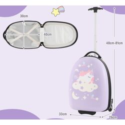 Valiza pentru copii Costway BN10022PK (Purple) Thumb