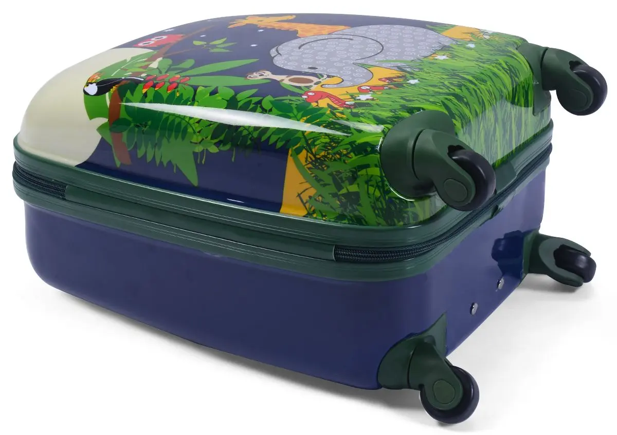 Valiza + ghiozdan pentru copii Costway BG51214 (Blue)