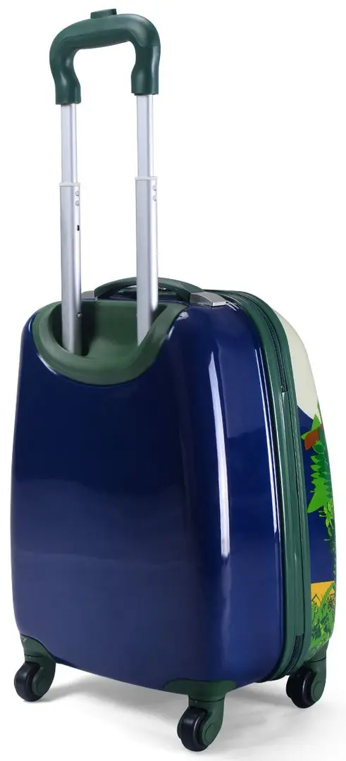 Valiza + ghiozdan pentru copii Costway BG51214 (Blue)