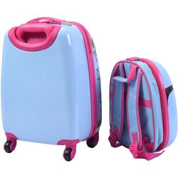 Детский чемодан + рюкзак Costway BG51215 (Blue/Pink) Thumb