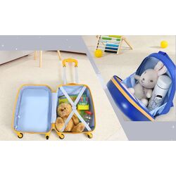 Valiza + rucsac pentru copii Costway BN10002 (Blue) Thumb