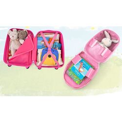 Valiza + ghiozdan pentru copii Costway BN10004UC (Pink) Thumb