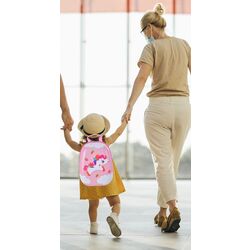 Valiza + ghiozdan pentru copii Costway BN10004UC (Pink) Thumb