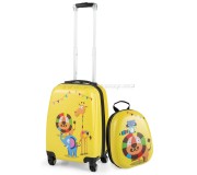 Valiza + ghiozdan pentru copii Costway BN10007 (Yellow)