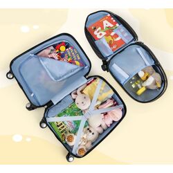 Valiza + ghiozdan pentru copii Costway BN10007 (Yellow) Thumb