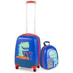 Детский чемодан + рюкзак Costway BN10008 (Blue) Thumb