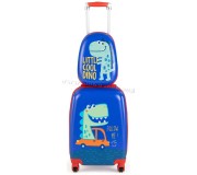 Valiza + rucsac pentru copii Costway BN10008 (Blue)