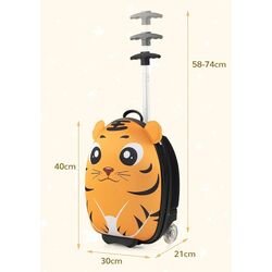 Valiza + ghiozdan pentru copii Costway BN10019YW (Yellow) Thumb