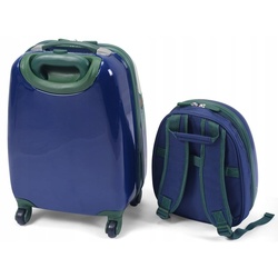 Valiza + rucsac pentru copii Costway BN10029 (Blue) Thumb