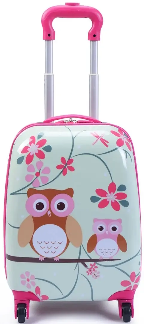 Детский чемодан + рюкзак Costway BN10031 (White/Pink)