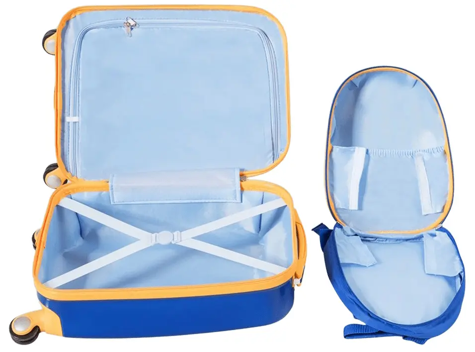 Valiza + rucsac pentru copii Costway BN10038 (Blue)