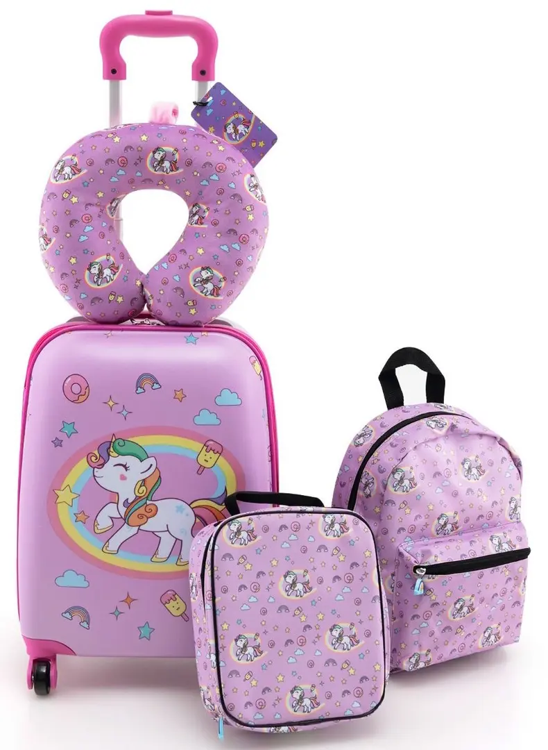 Set de cаlаtorie pentru copii Costway BN10025PI (Pink)