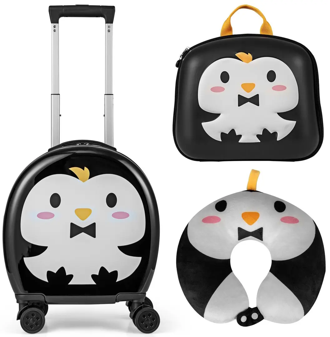 Set de cаlаtorie pentru copii Costway BN10040DK (Black/White)