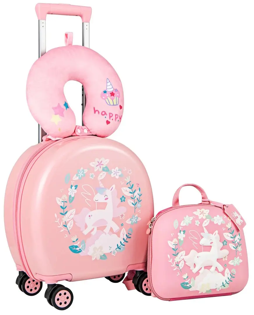 Set de cаlаtorie pentru copii Costway BN10040FS (Pink)