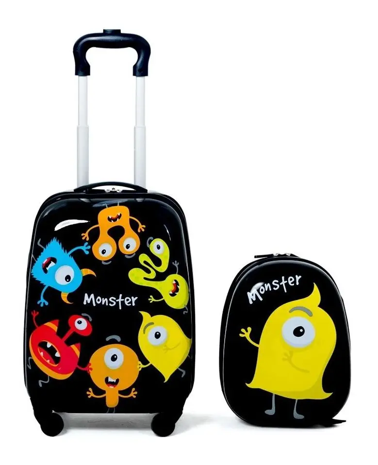 Набор детский чемодан + рюкзак Costway BG51212 (Black)