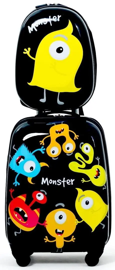 Набор детский чемодан + рюкзак Costway BG51212 (Black)