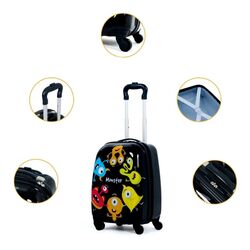 Набор детский чемодан + рюкзак Costway BG51212 (Black) Thumb