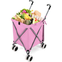 Geanta-carucior pliabila Costway TA10025PI (Pink)