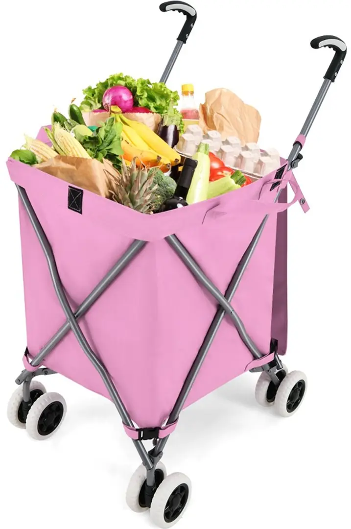 Geanta-carucior pliabila Costway TA10025PI (Pink)