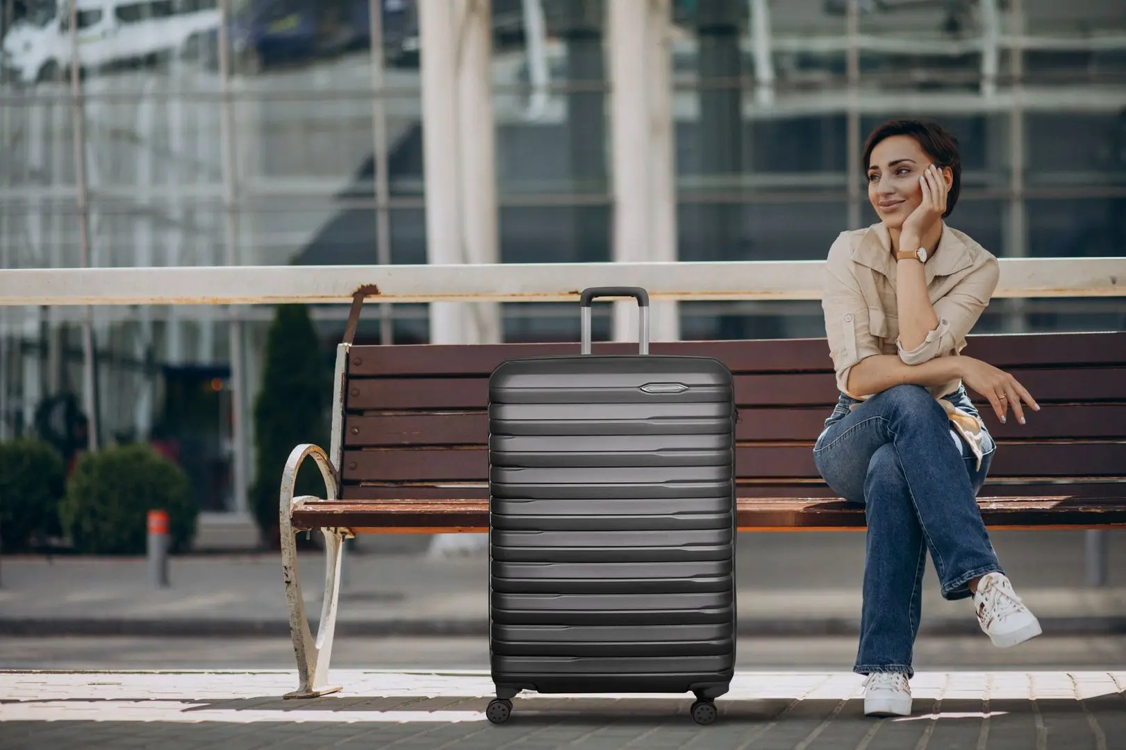 Valiza Francesco Ferellino Perle L (Dark Grey)