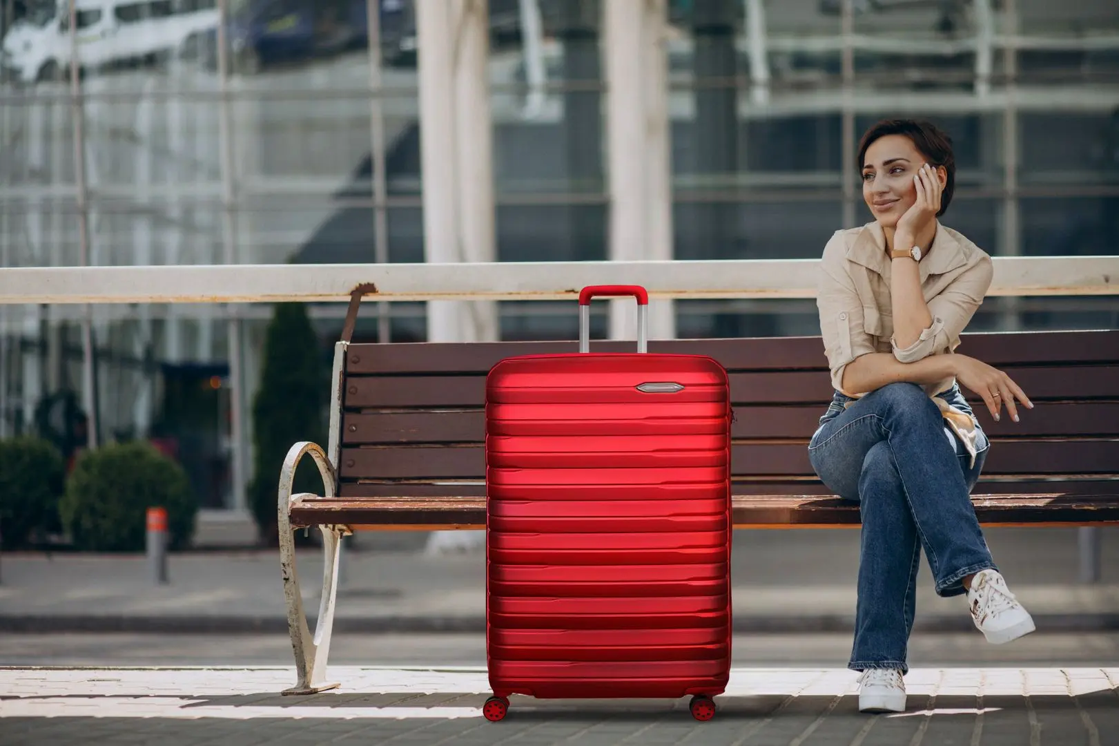 Valiza Francesco Ferellino Perle L (Red)