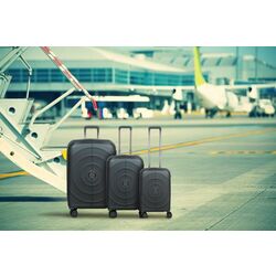 Набор чемоданов Francesco Ferellino Fossette S/M/L (Dark Grey) Thumb